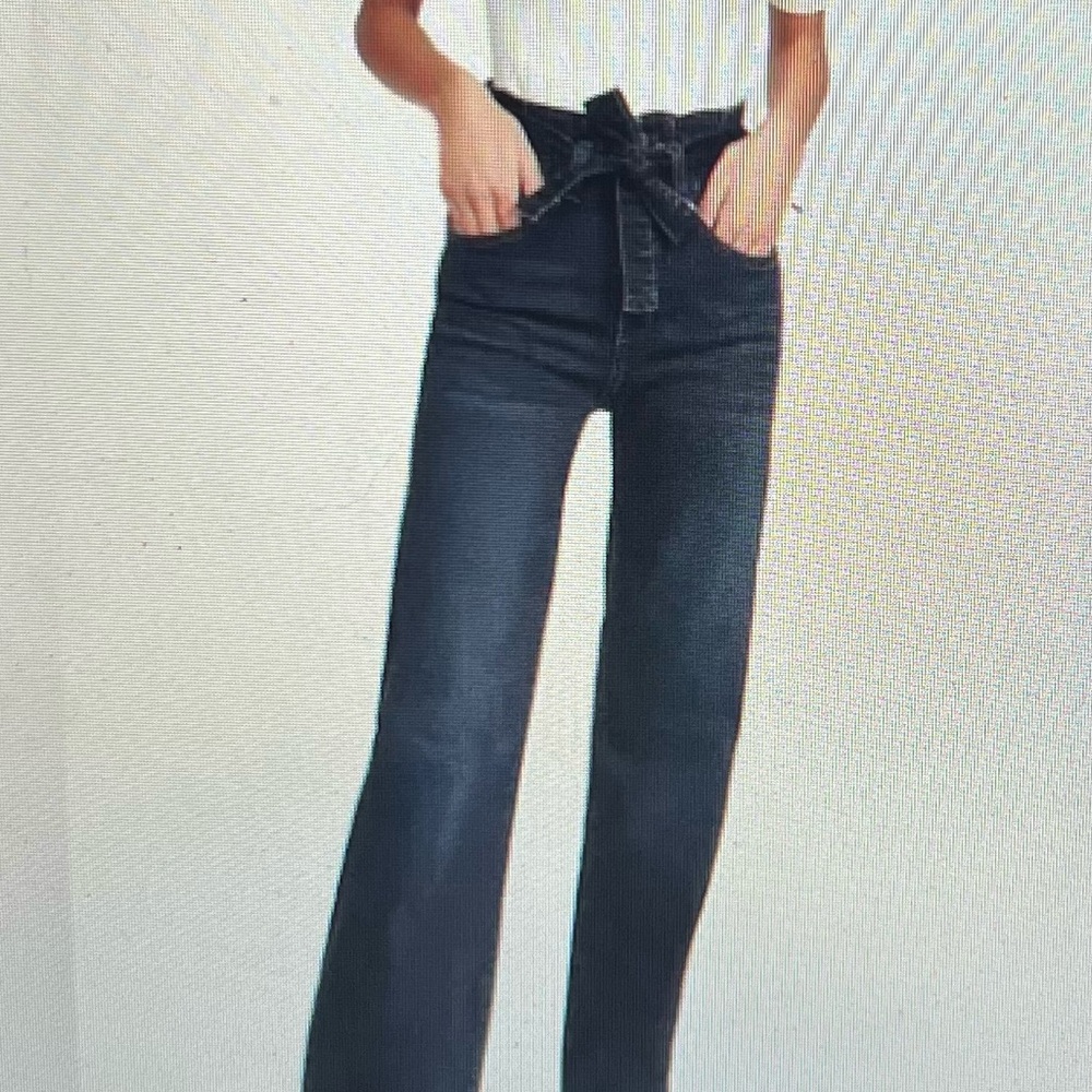 NWT Veronica Beard Rosanna High Rise Tie Waist Jeans